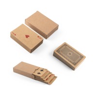 Baralho de 54 cartas clássicas em papel kraft