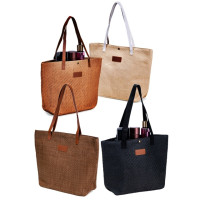Bolsa Palha Trançada 