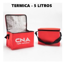 Bolsa Térmica Vermelha 5 Litros 