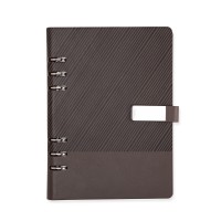 Caderno Fichário Couro