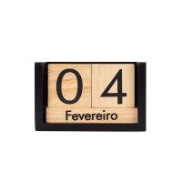 Calendário Madeira para Escritório 
