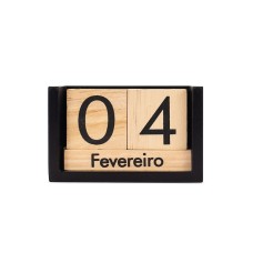 Calendário Madeira para Escritório 