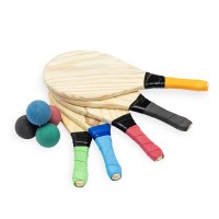 Kit Frescobol madeira 