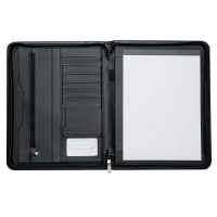 Pasta Convenção Couro e Zíper  