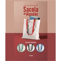 Sacola Algodão Alça Color 15LT 
